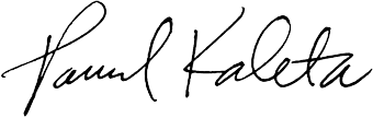 Paul Kaleta signature